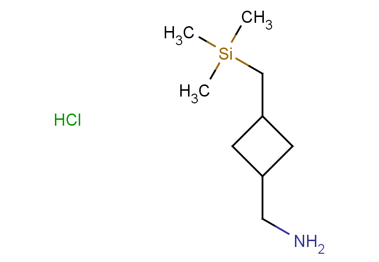 1-{3-[(trimethylsilyl)methyl]cyclobutyl}methanamine hydrochloride