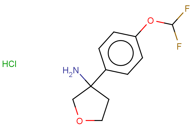 3-[4-(difluoromethoxy)phenyl]oxolan-3-amine hydrochloride