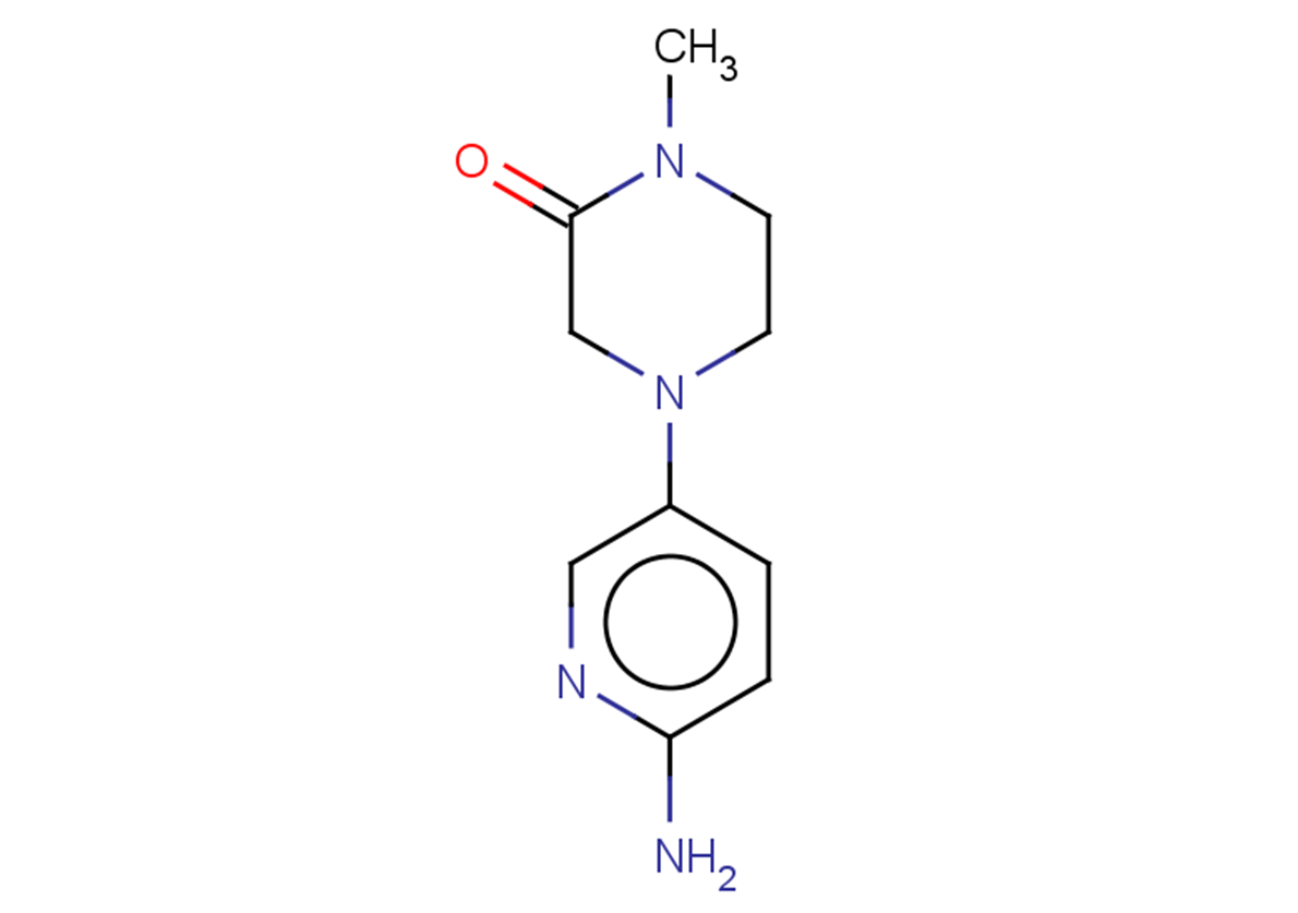 4-(6-aminopyridin-3-yl)-1-methylpiperazin-2-one