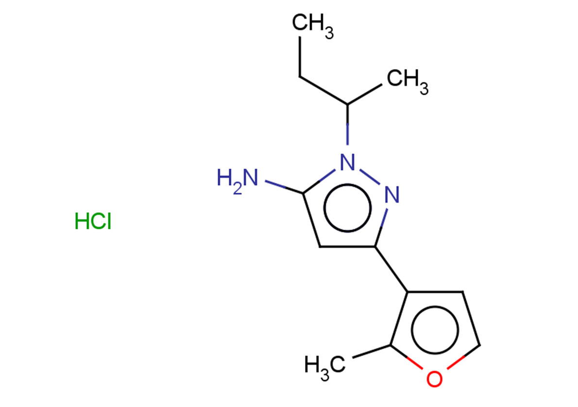 1-(butan-2-yl)-3-(2-methylfuran-3-yl)-1H-pyrazol-5-amine hydrochloride