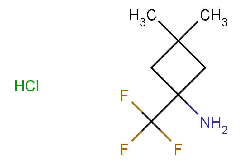 3,3-dimethyl-1-(trifluoromethyl)cyclobutan-1-amine hydrochloride