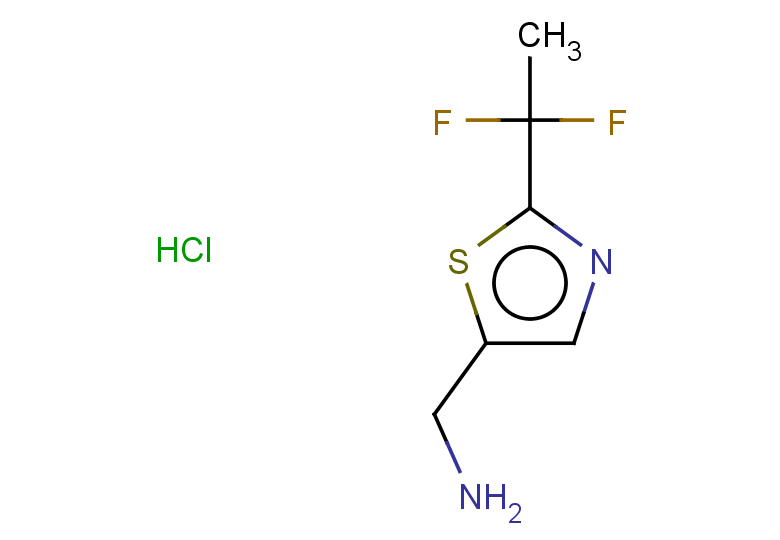1-[2-(1,1-difluoroethyl)-1,3-thiazol-5-yl]methanamine hydrochloride