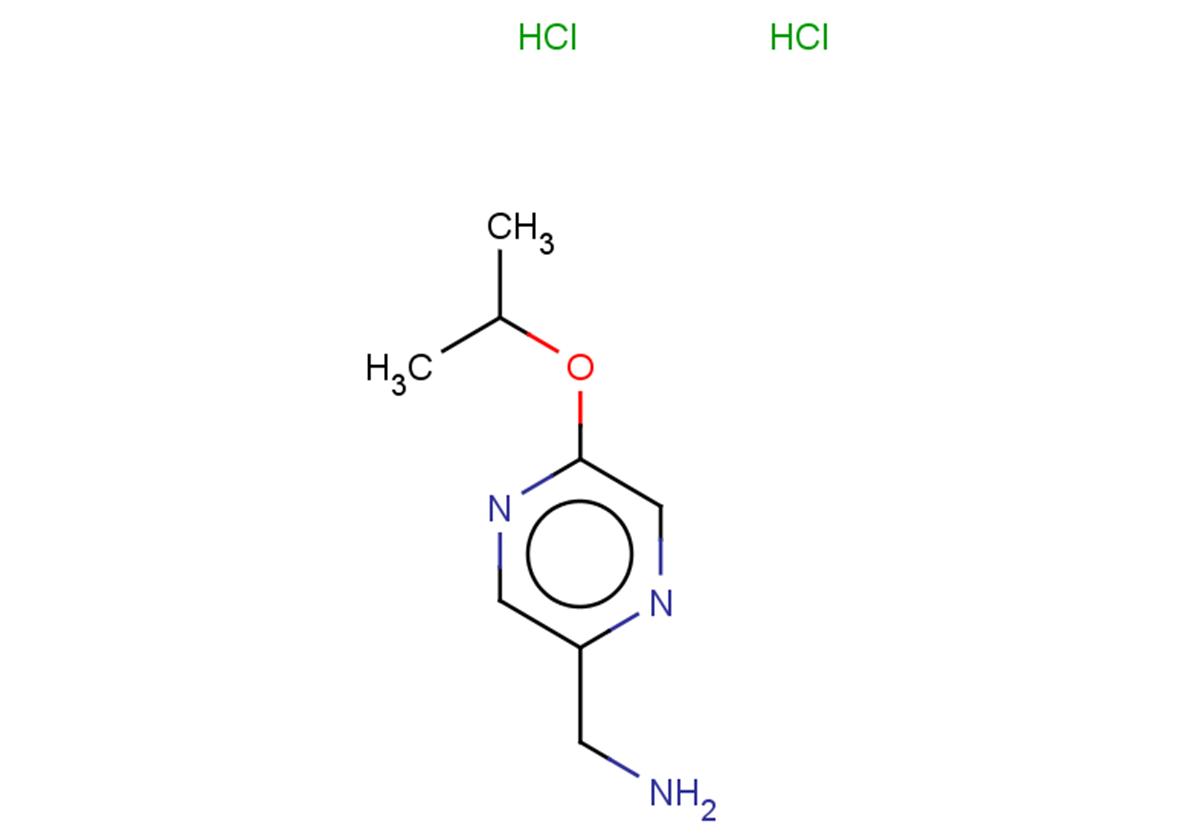 1-[5-(propan-2-yloxy)pyrazin-2-yl]methanamine dihydrochloride