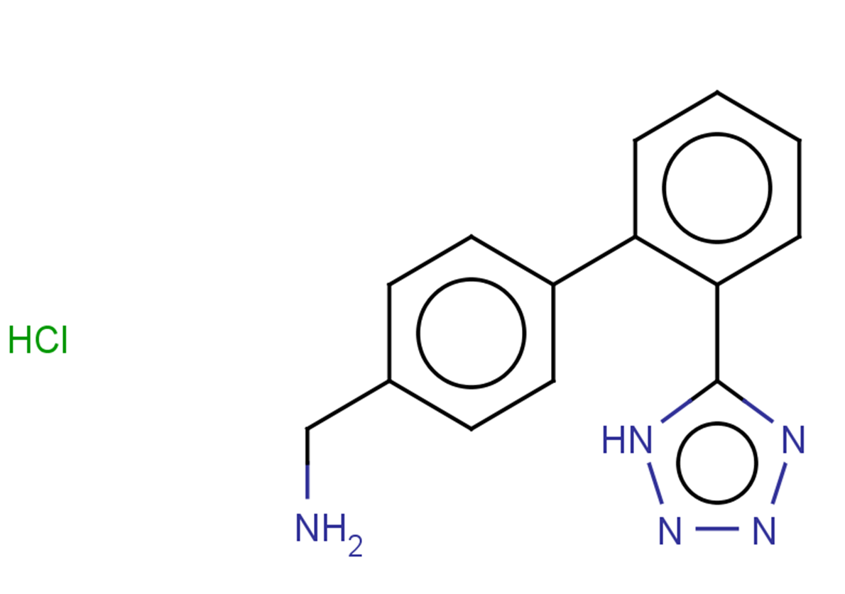 1-[2'-(1H-1,2,3,4-tetrazol-5-yl)-[1,1'-biphenyl]-4-yl]methanamine hydrochloride