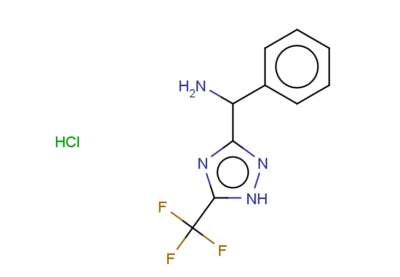 1-phenyl-1-[5-(trifluoromethyl)-1H-1,2,4-triazol-3-yl]methanamine hydrochloride