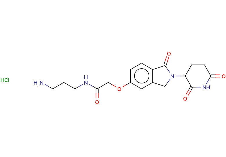 N-(3-aminopropyl)-2-{[2-(2,6-dioxopiperidin-3-yl)-1-oxo-2,3-dihydro-1H-isoindol-5-yl]oxy}acetamide hydrochloride