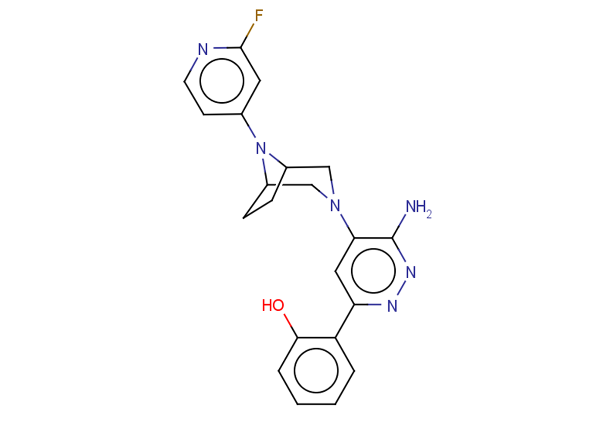 2-{6-amino-5-[8-(2-fluoropyridin-4-yl)-3,8-diazabicyclo[3.2.1]octan-3-yl]pyridazin-3-yl}phenol