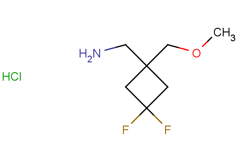 1-[3,3-difluoro-1-(methoxymethyl)cyclobutyl]methanamine hydrochloride