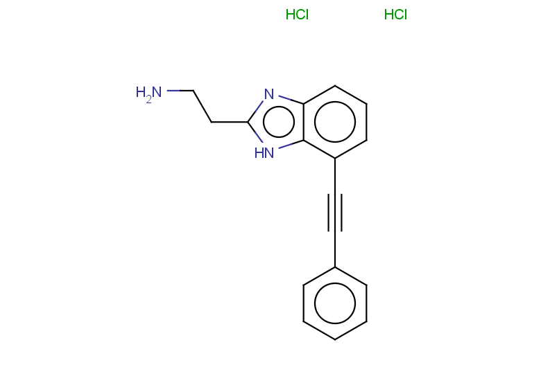 2-[7-(2-phenylethynyl)-1H-1,3-benzodiazol-2-yl]ethan-1-amine dihydrochloride