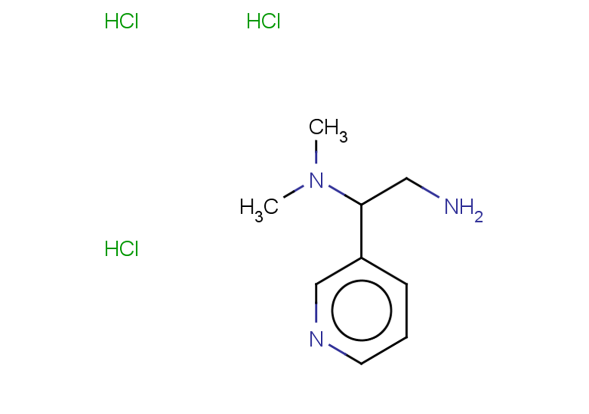 [2-amino-1-(pyridin-3-yl)ethyl]dimethylamine trihydrochloride
