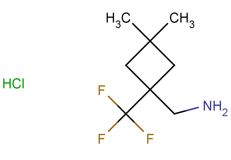1-[3,3-dimethyl-1-(trifluoromethyl)cyclobutyl]methanamine hydrochloride