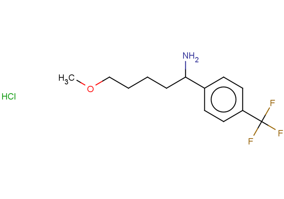 5-methoxy-1-[4-(trifluoromethyl)phenyl]pentan-1-amine hydrochloride