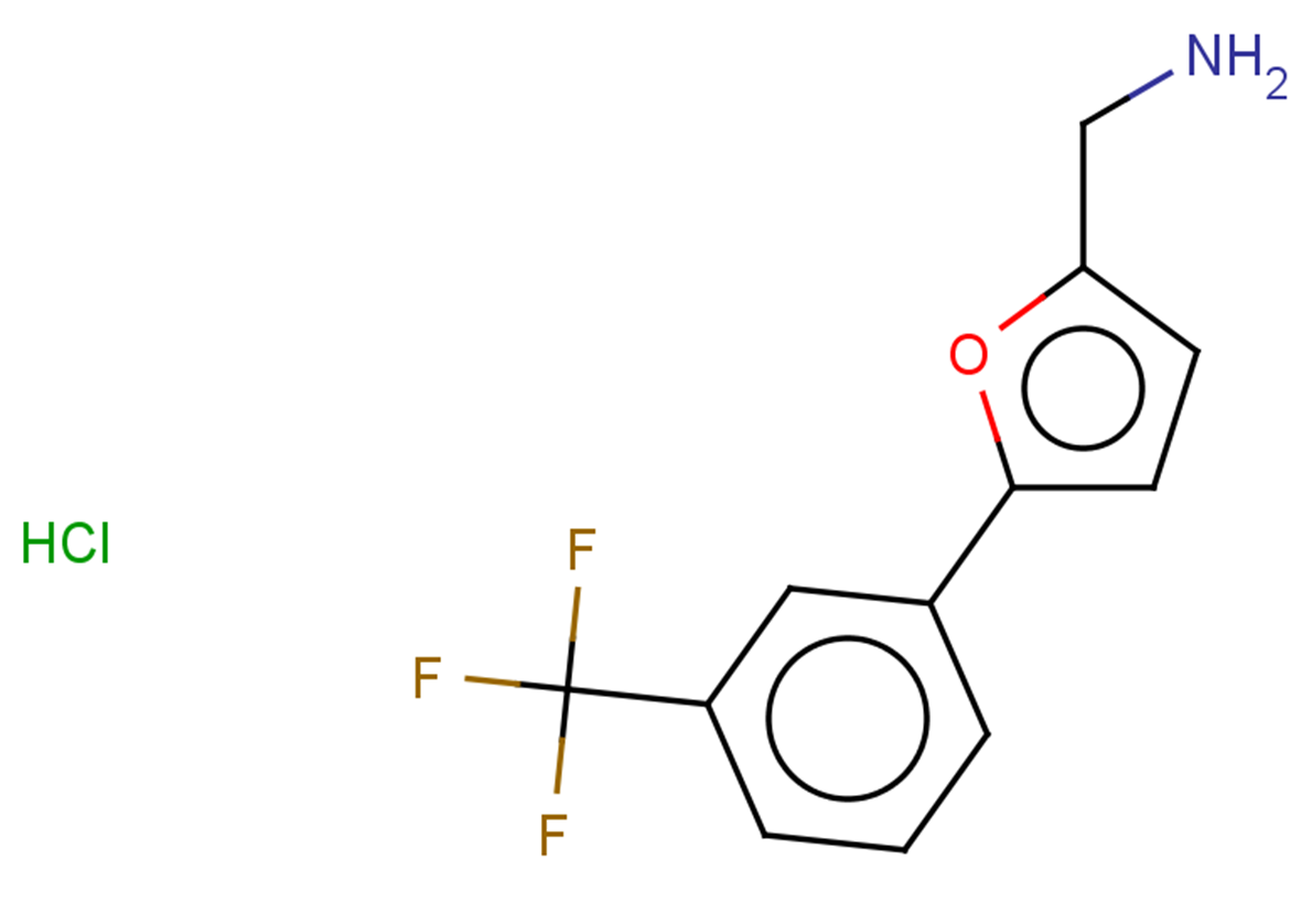 1-{5-[3-(trifluoromethyl)phenyl]furan-2-yl}methanamine hydrochloride