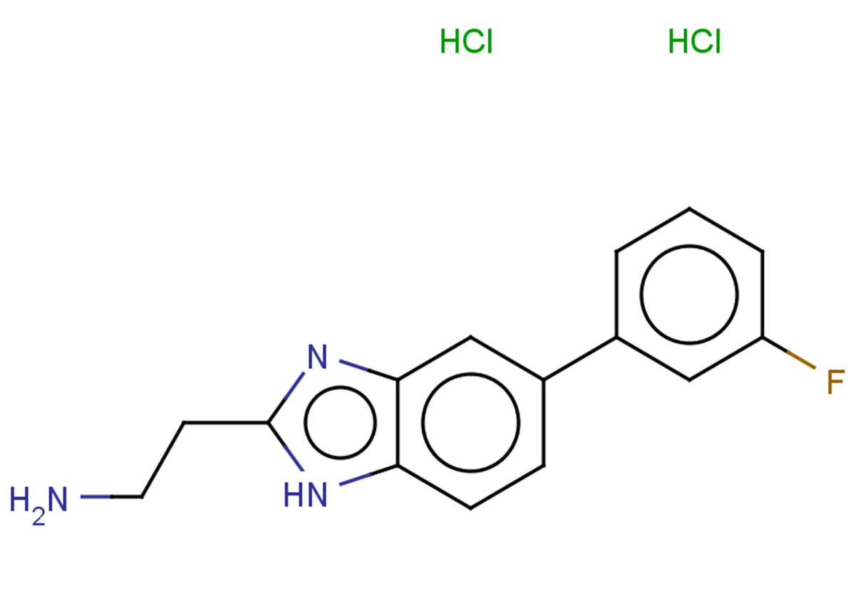 2-[5-(3-fluorophenyl)-1H-1,3-benzodiazol-2-yl]ethan-1-amine dihydrochloride