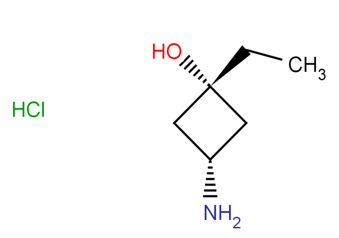 (1s,3r)-3-amino-1-ethylcyclobutan-1-ol hydrochloride