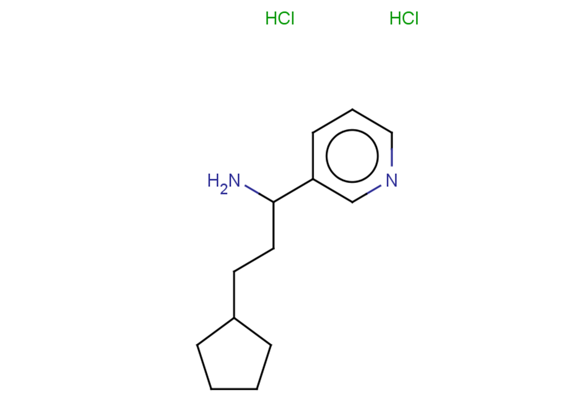 3-cyclopentyl-1-(pyridin-3-yl)propan-1-amine dihydrochloride