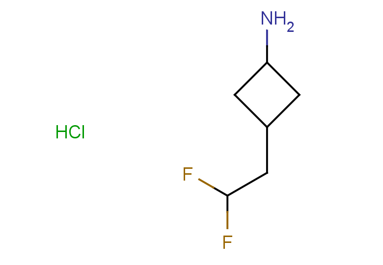 3-(2,2-difluoroethyl)cyclobutan-1-amine hydrochloride, Mixture of diastereomers