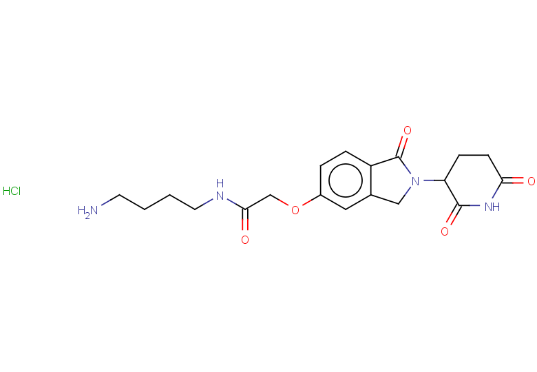 N-(4-aminobutyl)-2-{[2-(2,6-dioxopiperidin-3-yl)-1-oxo-2,3-dihydro-1H-isoindol-5-yl]oxy}acetamide hydrochloride