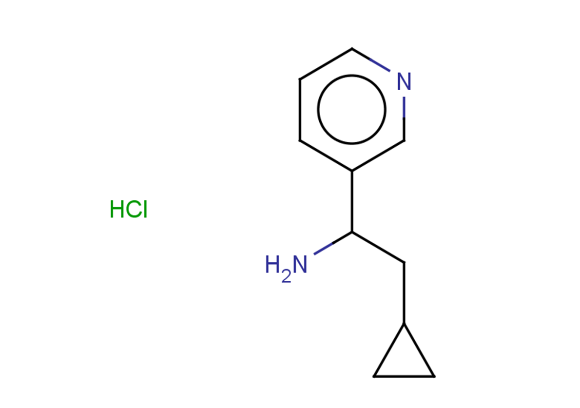 2-cyclopropyl-1-(pyridin-3-yl)ethan-1-amine hydrochloride