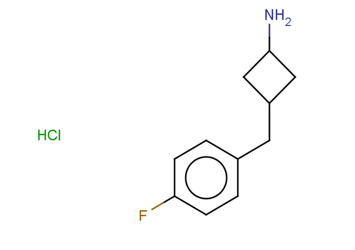 3-[(4-fluorophenyl)methyl]cyclobutan-1-amine hydrochloride, Mixture of diastereomers