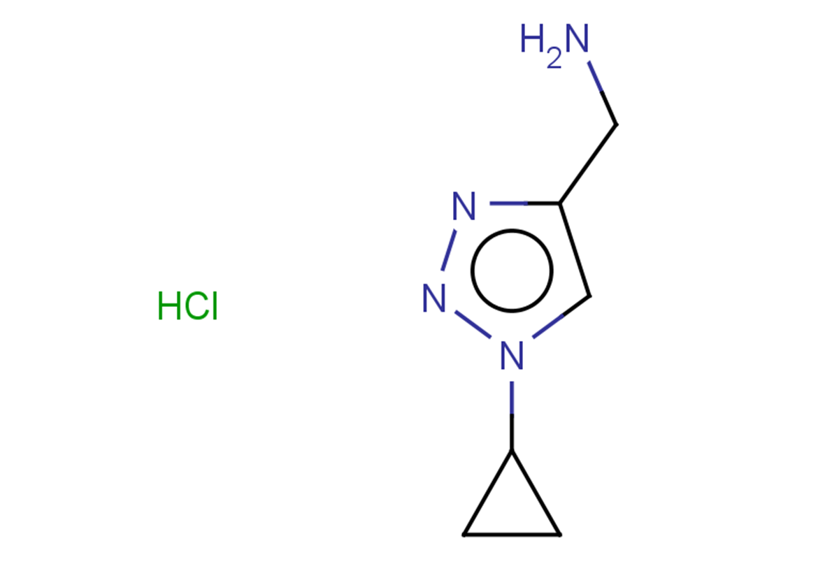 1-(1-cyclopropyl-1H-1,2,3-triazol-4-yl)methanamine hydrochloride