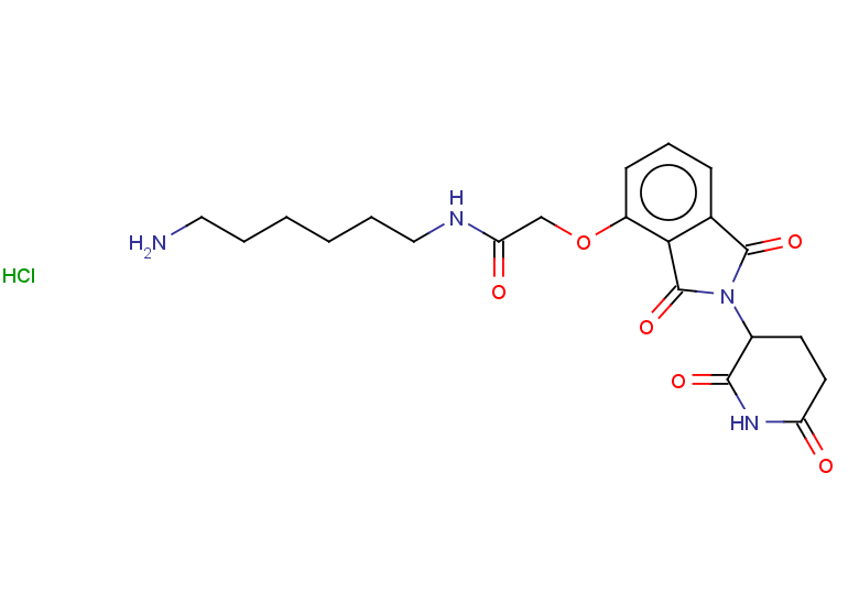 N-(6-aminohexyl)-2-{[2-(2,6-dioxopiperidin-3-yl)-1,3-dioxo-2,3-dihydro-1H-isoindol-4-yl]oxy}acetamide hydrochloride