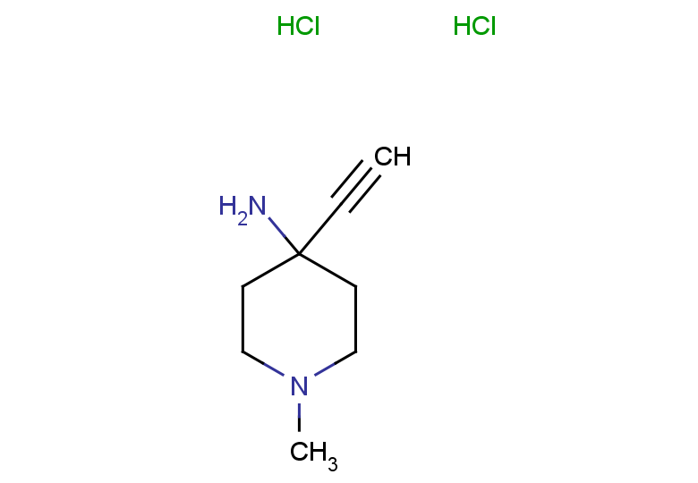 4-ethynyl-1-methylpiperidin-4-amine dihydrochloride