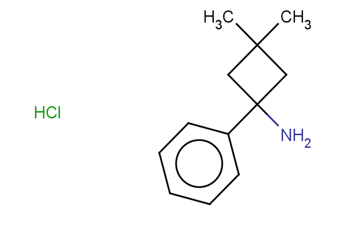 3,3-dimethyl-1-phenylcyclobutan-1-amine hydrochloride