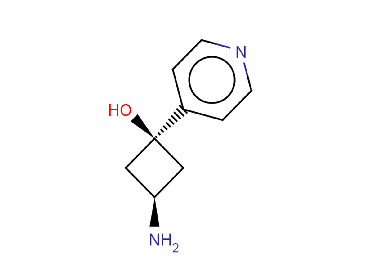 rac-(1s,3s)-3-amino-1-(pyridin-4-yl)cyclobutan-1-ol, trans