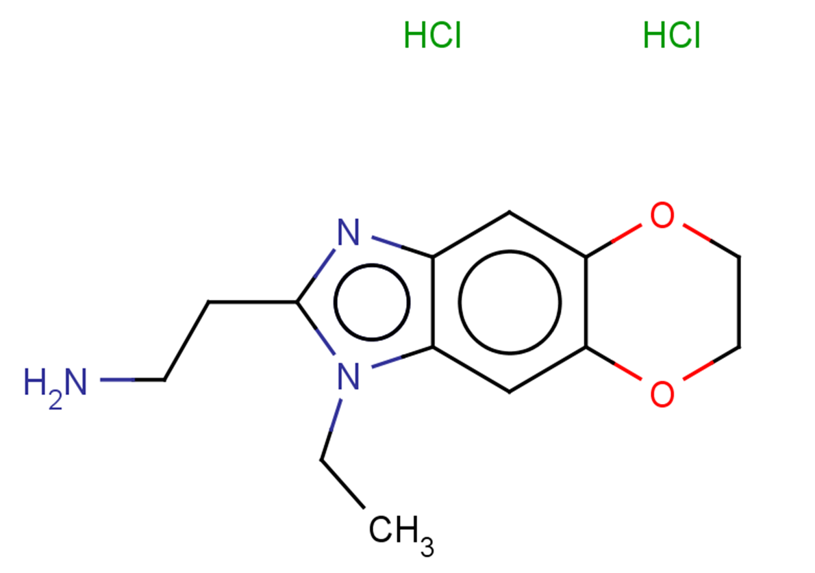 2-{6-ethyl-10,13-dioxa-4,6-diazatricyclo[7.4.0.0,3,7]trideca-1(9),2,4,7-tetraen-5-yl}ethan-1-amine dihydrochloride