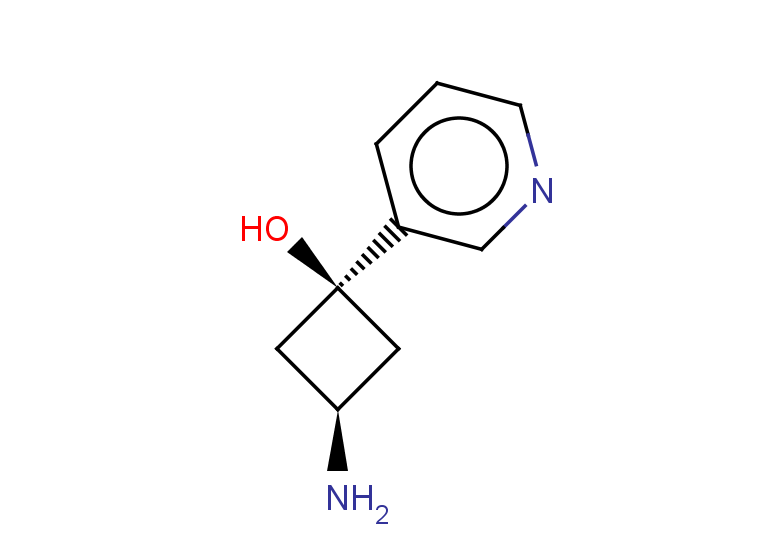(1s,3s)-3-amino-1-(pyridin-3-yl)cyclobutan-1-ol, trans