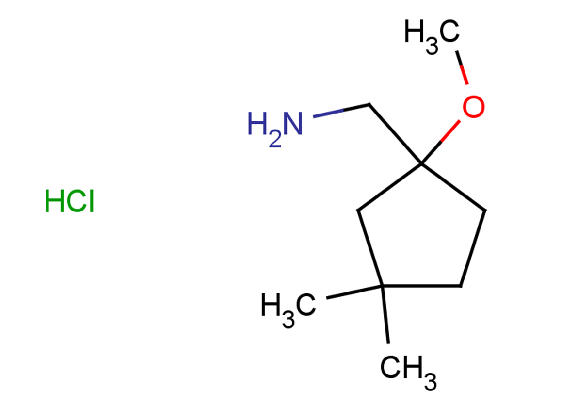 1-(1-methoxy-3,3-dimethylcyclopentyl)methanamine hydrochloride