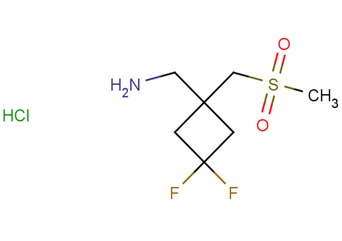 1-[3,3-difluoro-1-(methanesulfonylmethyl)cyclobutyl]methanamine hydrochloride