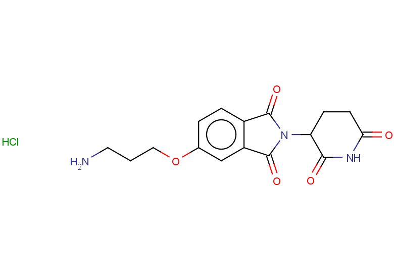 5-(3-aminopropoxy)-2-(2,6-dioxopiperidin-3-yl)-2,3-dihydro-1H-isoindole-1,3-dione hydrochloride