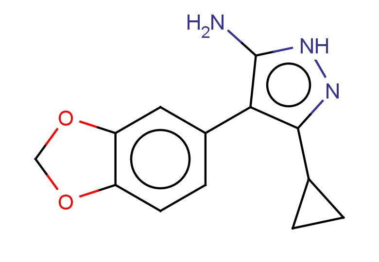 4-(1,3-dioxaindan-5-yl)-3-cyclopropyl-1H-pyrazol-5-amine