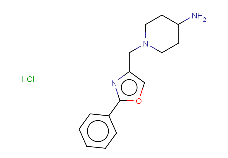 1-[(2-phenyl-1,3-oxazol-4-yl)methyl]piperidin-4-amine hydrochloride
