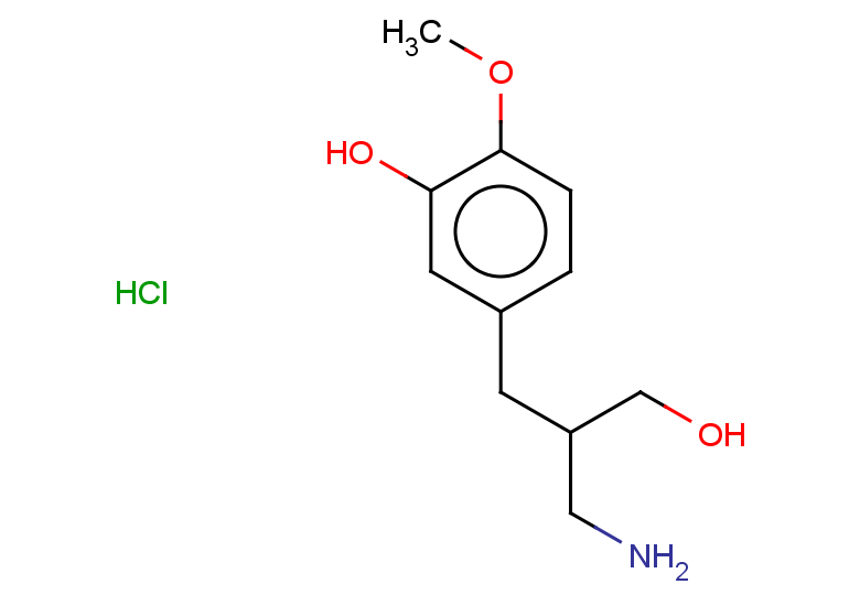 5-[2-(aminomethyl)-3-hydroxypropyl]-2-methoxyphenol hydrochloride