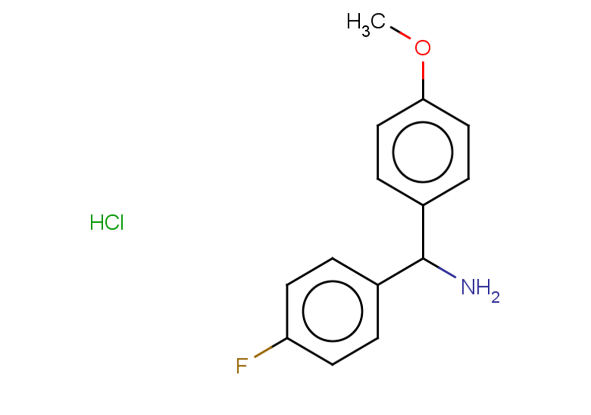(4-fluorophenyl)(4-methoxyphenyl)methanamine hydrochloride