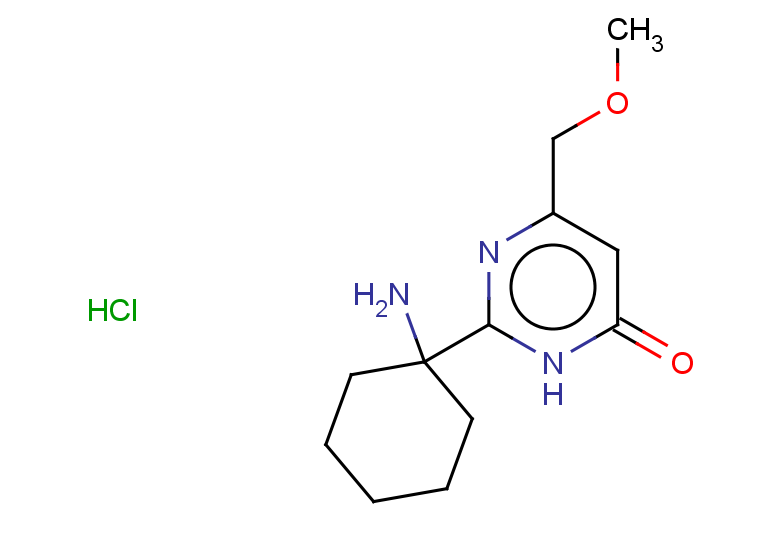 2-(1-aminocyclohexyl)-6-(methoxymethyl)-3,4-dihydropyrimidin-4-one hydrochloride