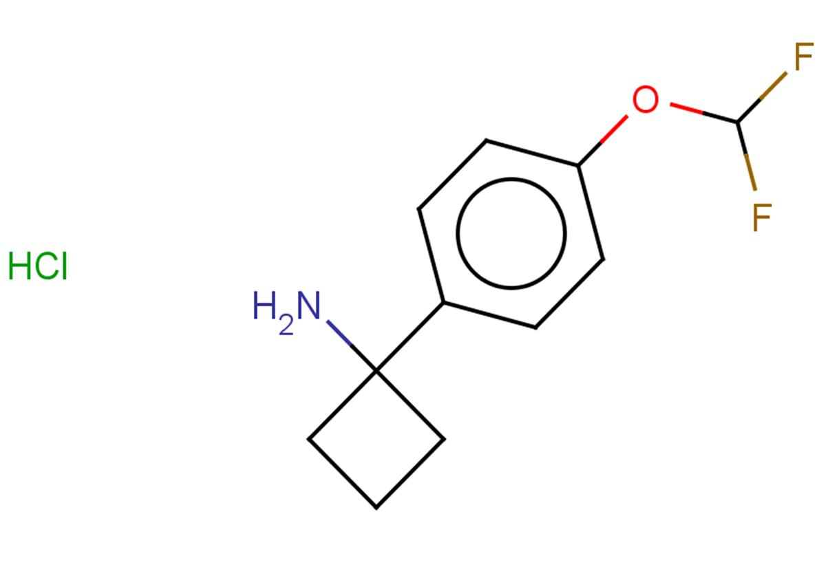 1-[4-(difluoromethoxy)phenyl]cyclobutan-1-amine hydrochloride