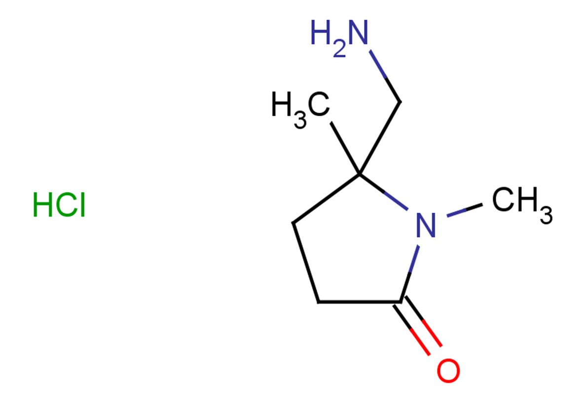 5-(aminomethyl)-1,5-dimethylpyrrolidin-2-one hydrochloride