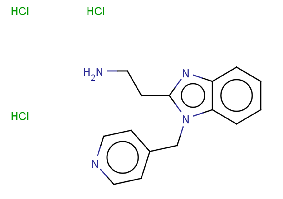 2-{1-[(pyridin-4-yl)methyl]-1H-1,3-benzodiazol-2-yl}ethan-1-amine trihydrochloride