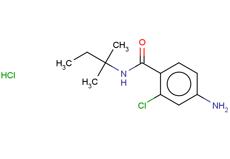 4-amino-2-chloro-N-(2-methylbutan-2-yl)benzamide hydrochloride