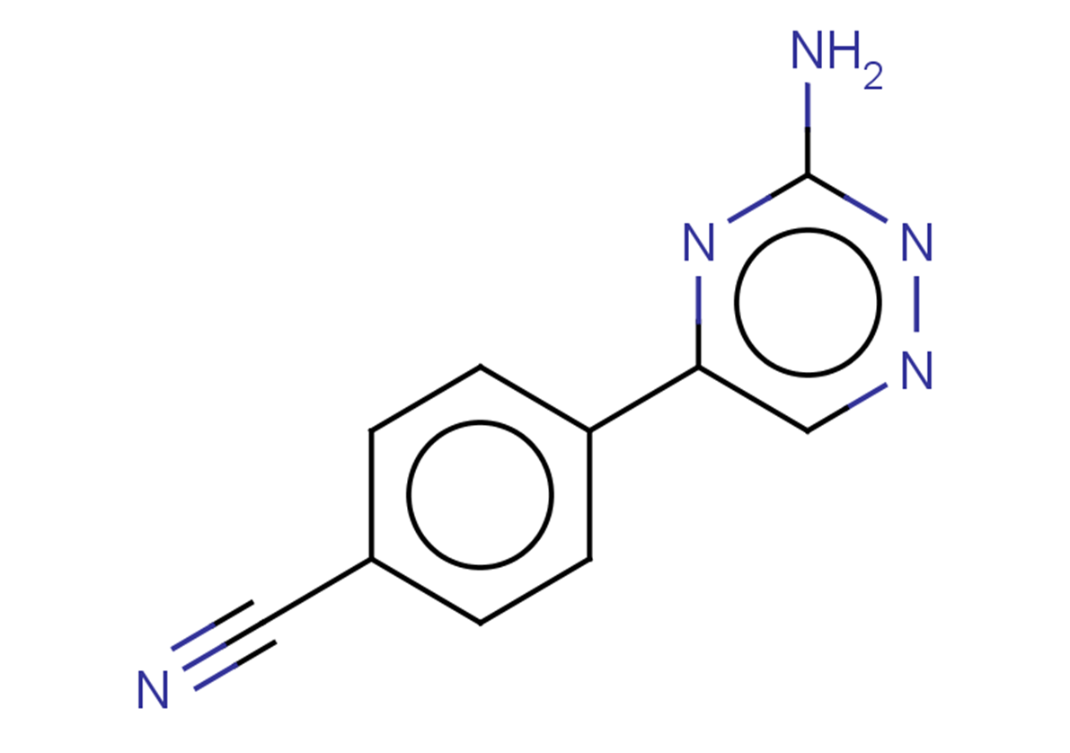4-(3-amino-1,2,4-triazin-5-yl)benzonitrile
