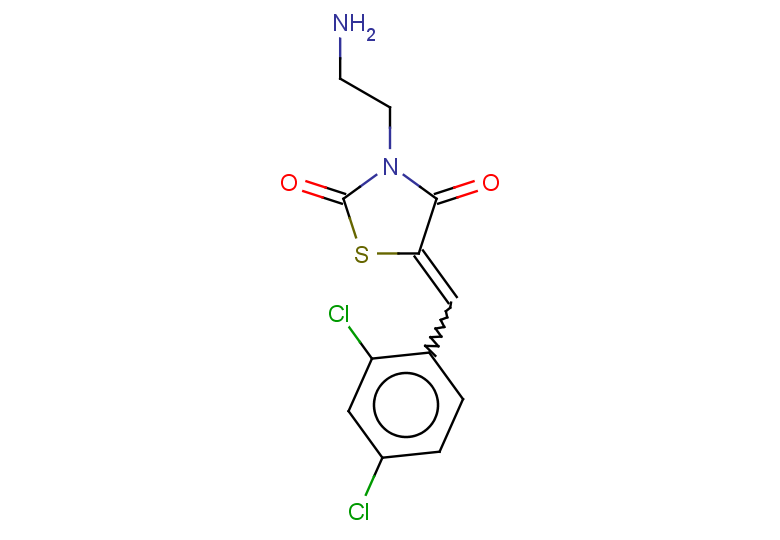 3-(2-aminoethyl)-5-[(2,4-dichlorophenyl)methylidene]-1,3-thiazolidine-2,4-dione