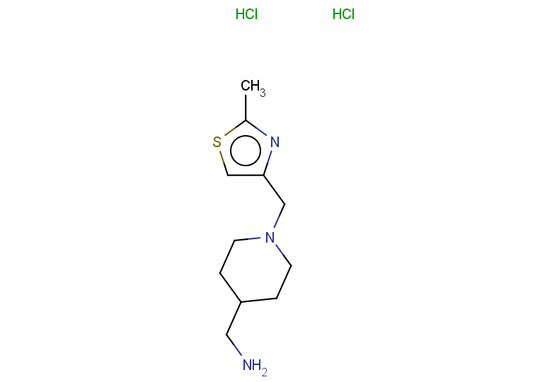 1-{1-[(2-methyl-1,3-thiazol-4-yl)methyl]piperidin-4-yl}methanamine dihydrochloride