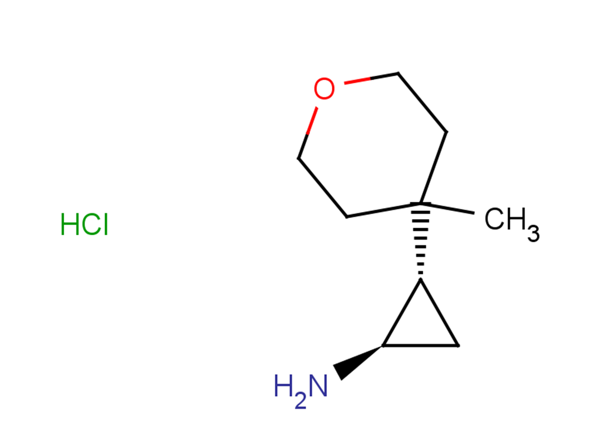 rac-(1R,2S)-2-(4-methyloxan-4-yl)cyclopropan-1-amine hydrochloride, trans