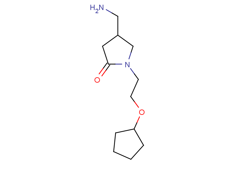 4-(aminomethyl)-1-[2-(cyclopentyloxy)ethyl]pyrrolidin-2-one