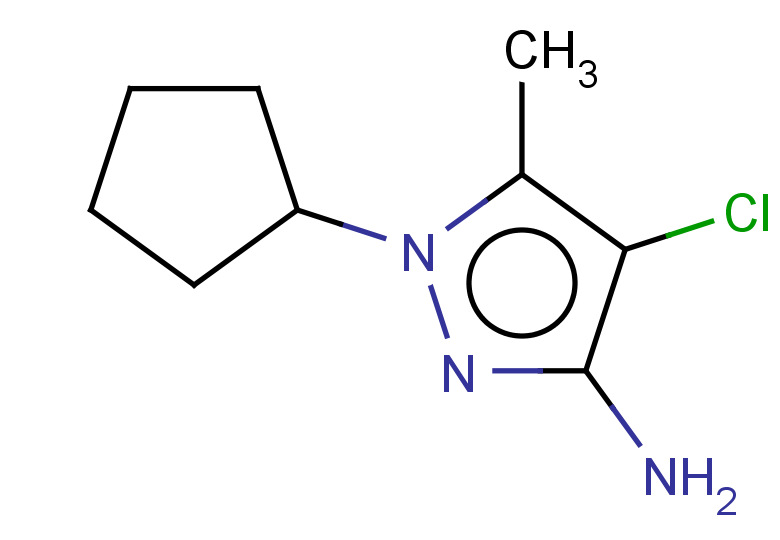 4-CHLORO-1-CYCLOPENTYL-5-METHYL-1H-PYRAZOL-3-AMINE