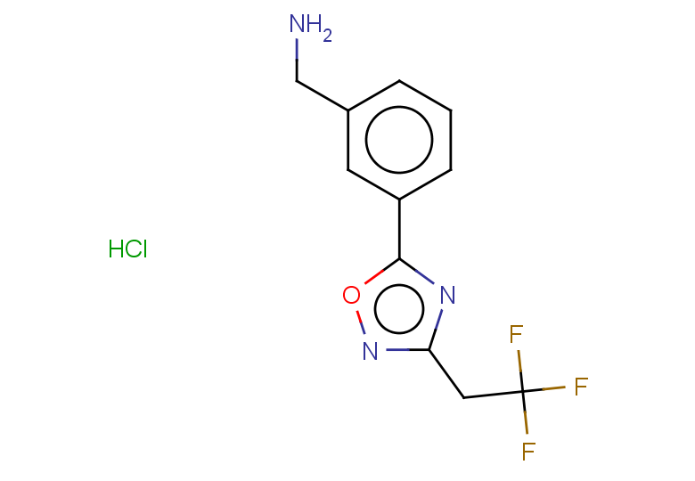 {3-[3-(2,2,2-trifluoroethyl)-1,2,4-oxadiazol-5-yl]phenyl}methanamine hydrochloride
